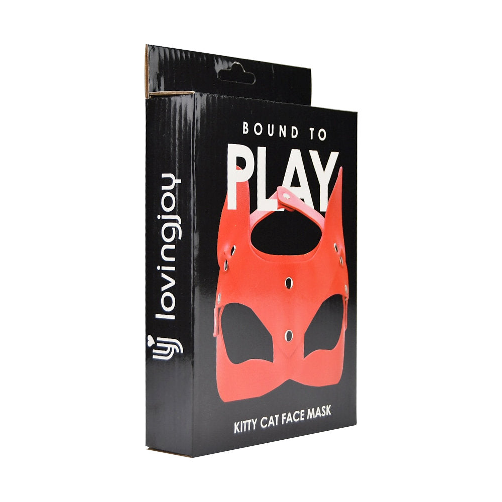 Bound to Play Kitty Cat Face Mask Red