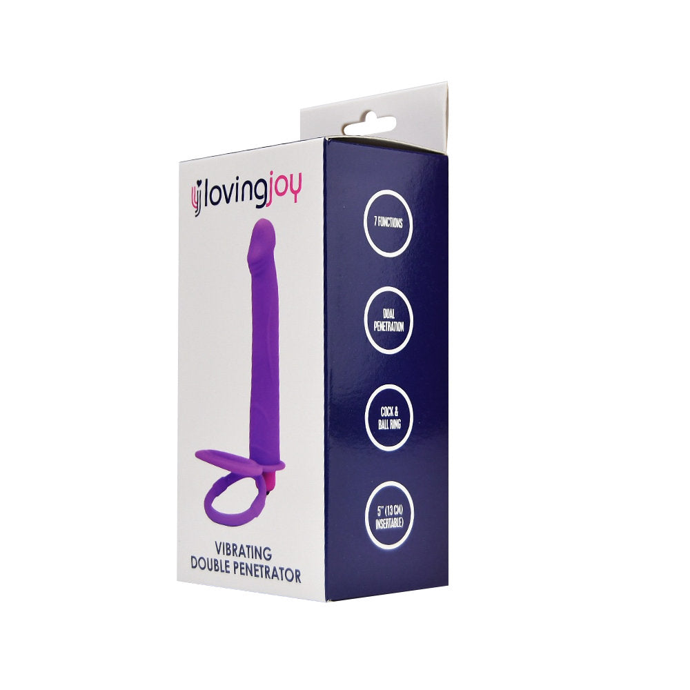 Loving Joy Double Penetration Strap On Vibrator