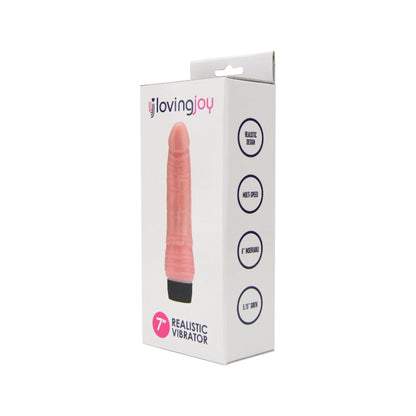 Loving Joy 7 inch Realistic Vibrator Vanilla