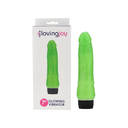 Loving Joy 7 inch Realistic Vibrator Glow in the Dark