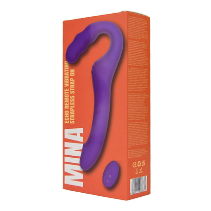 Mina Echo Remote Vibrating Strapless Strap On