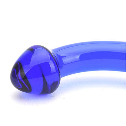 Spectrum Ribbed G-Spot Glass Dildo