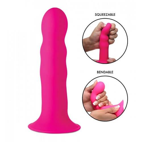 Adrien Lastic Cushioned Core Suction Cup Slim Silicone Dildo 6.8 Inch