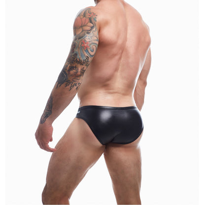 C4M Snap Ergonomic Brief Black Leatherette Small