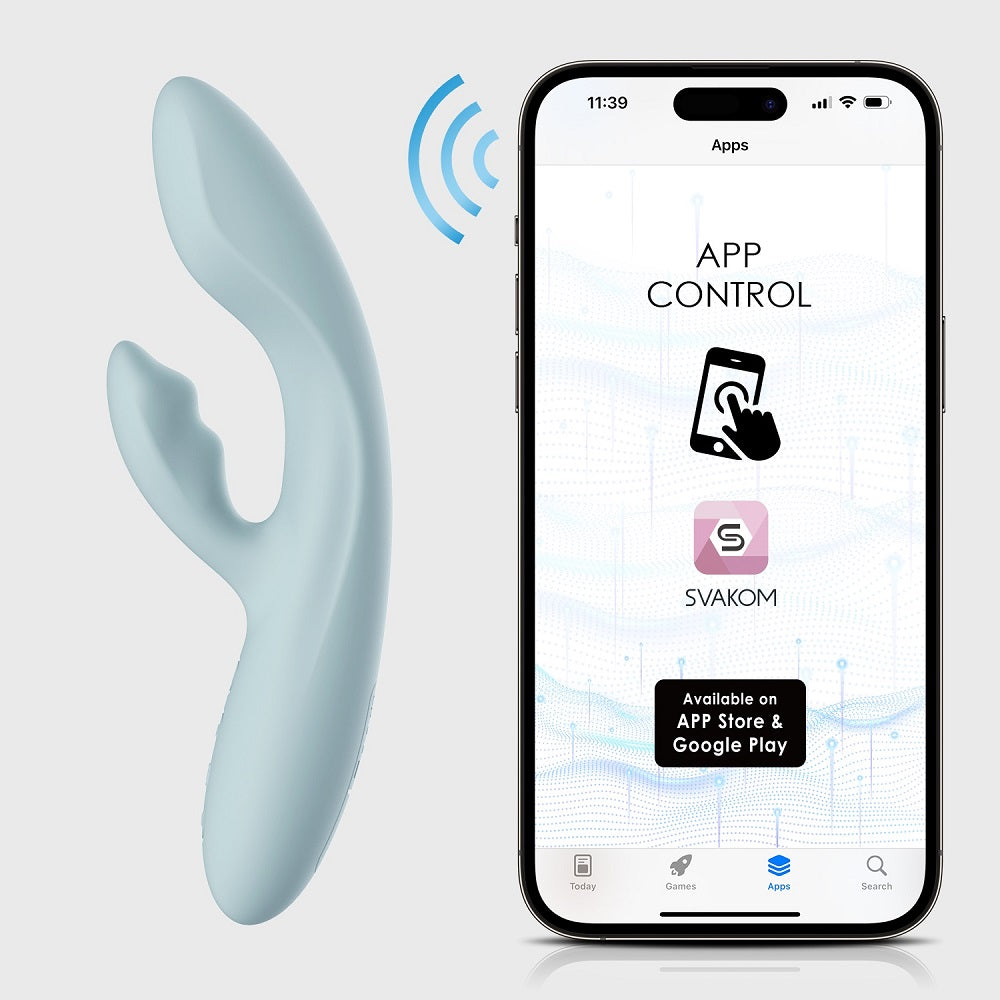 Svakom Chika App-Controlled Flexible Warming Rabbit Vibrator