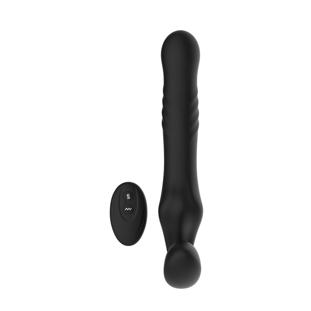 Mina Surge Remote Thrusting & Vibrating Strapless Strap On