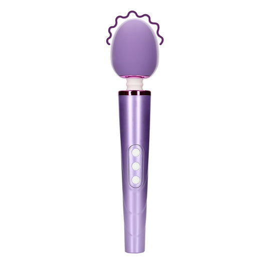 Rechargeable Wand Vibrator Metallic Purple