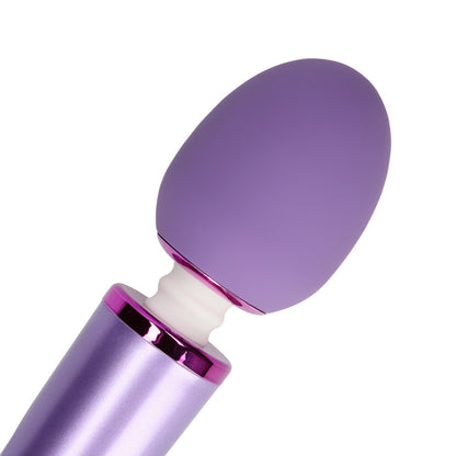 Rechargeable Wand Vibrator Metallic Purple