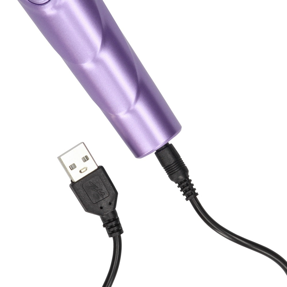 Rechargeable Wand Vibrator Metallic Purple